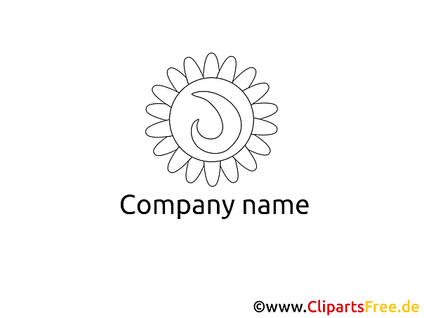 Logo template black and white