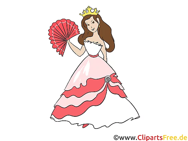 Clipart Bilder mit Prinzessin - kostenlose Bilder herunterladen