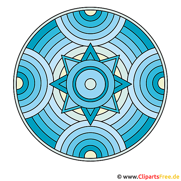 Bunte Welt der Mandalas - Thema Winter und Weihnachten