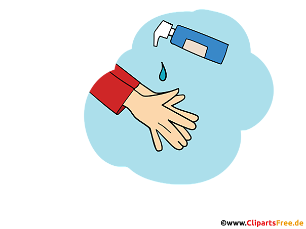 Bitte Hände desinfizieren, Desinfiktion Bilder zum Corona