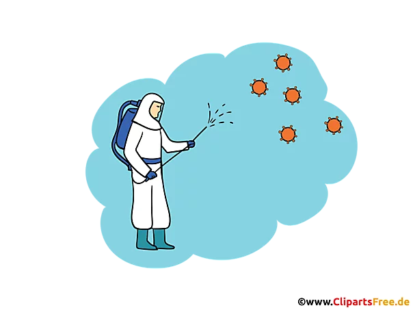 Desinfektion Illustration - Bilder zum Corona