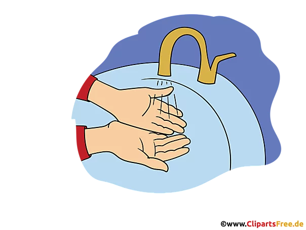 Hände waschen Clipart - Printmaterialien zum Coronavirus