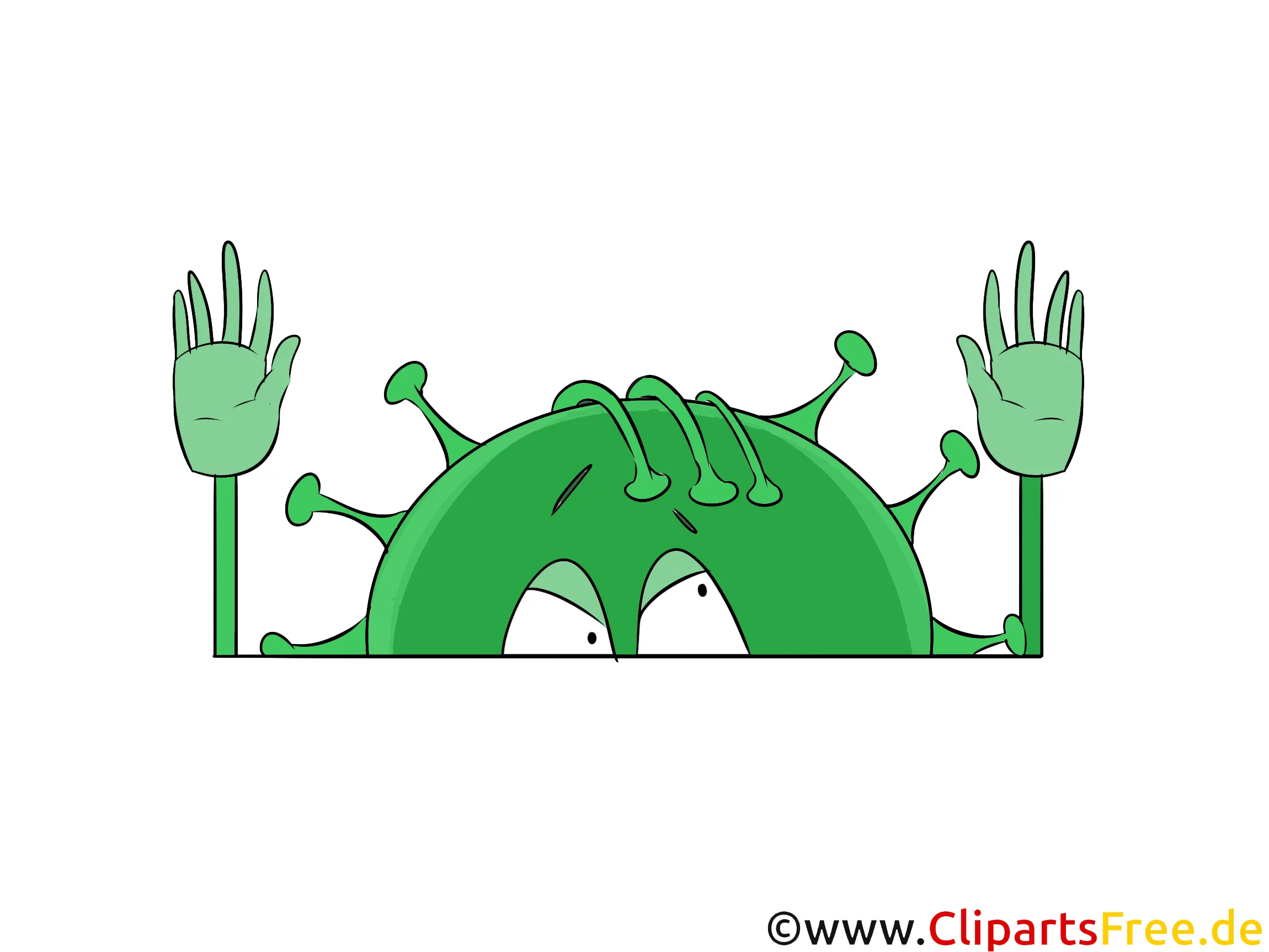 Virus, Krankheit gibt auf Clipart, Bild, Illusration