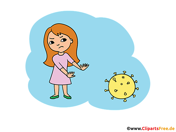 Von Viren Abstand halten - Corona Bilder