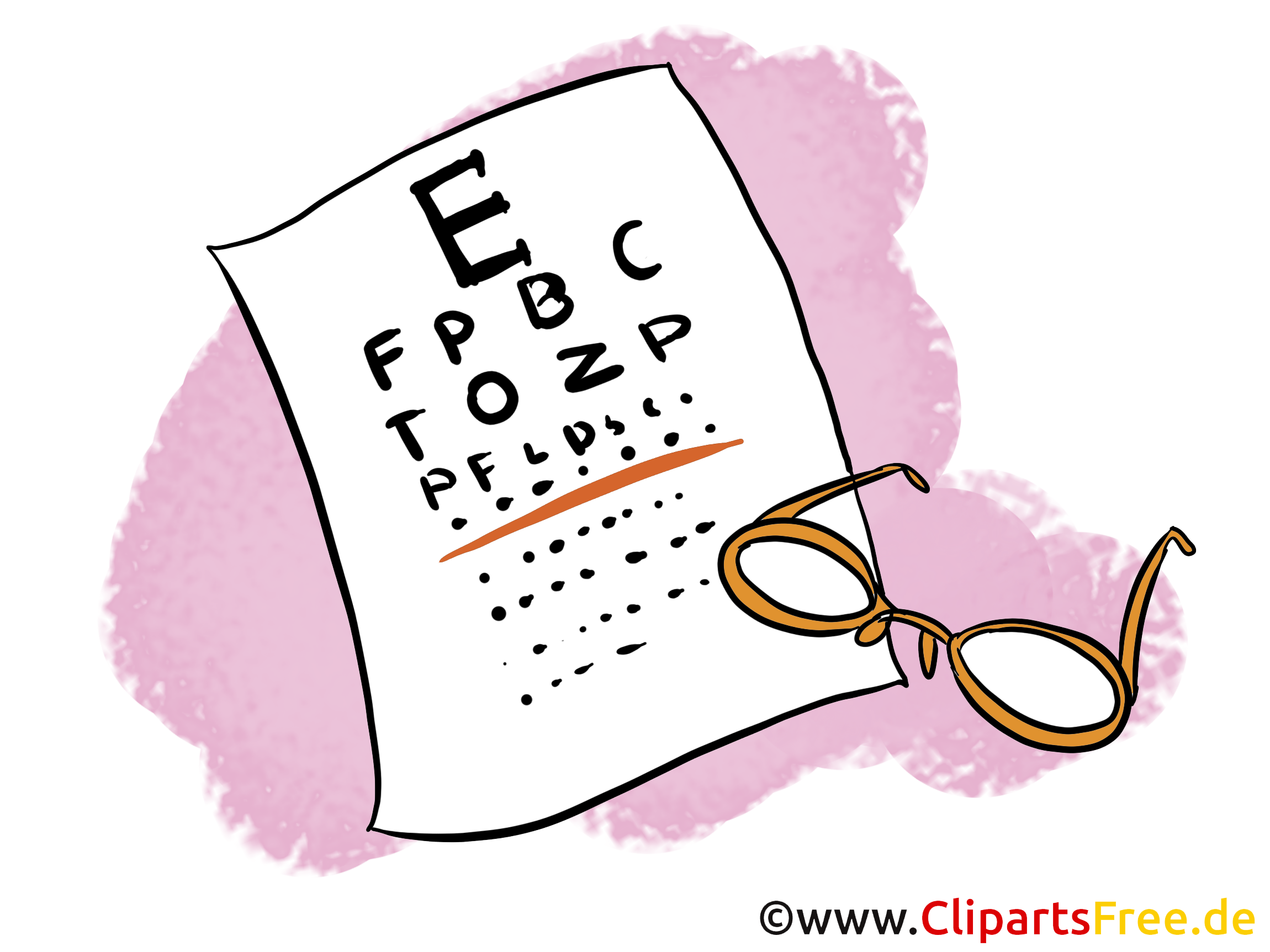 Sehtest Clipart, Bild, Cartoon gratis Sehtest Clipart, Bild, Cartoon gratis