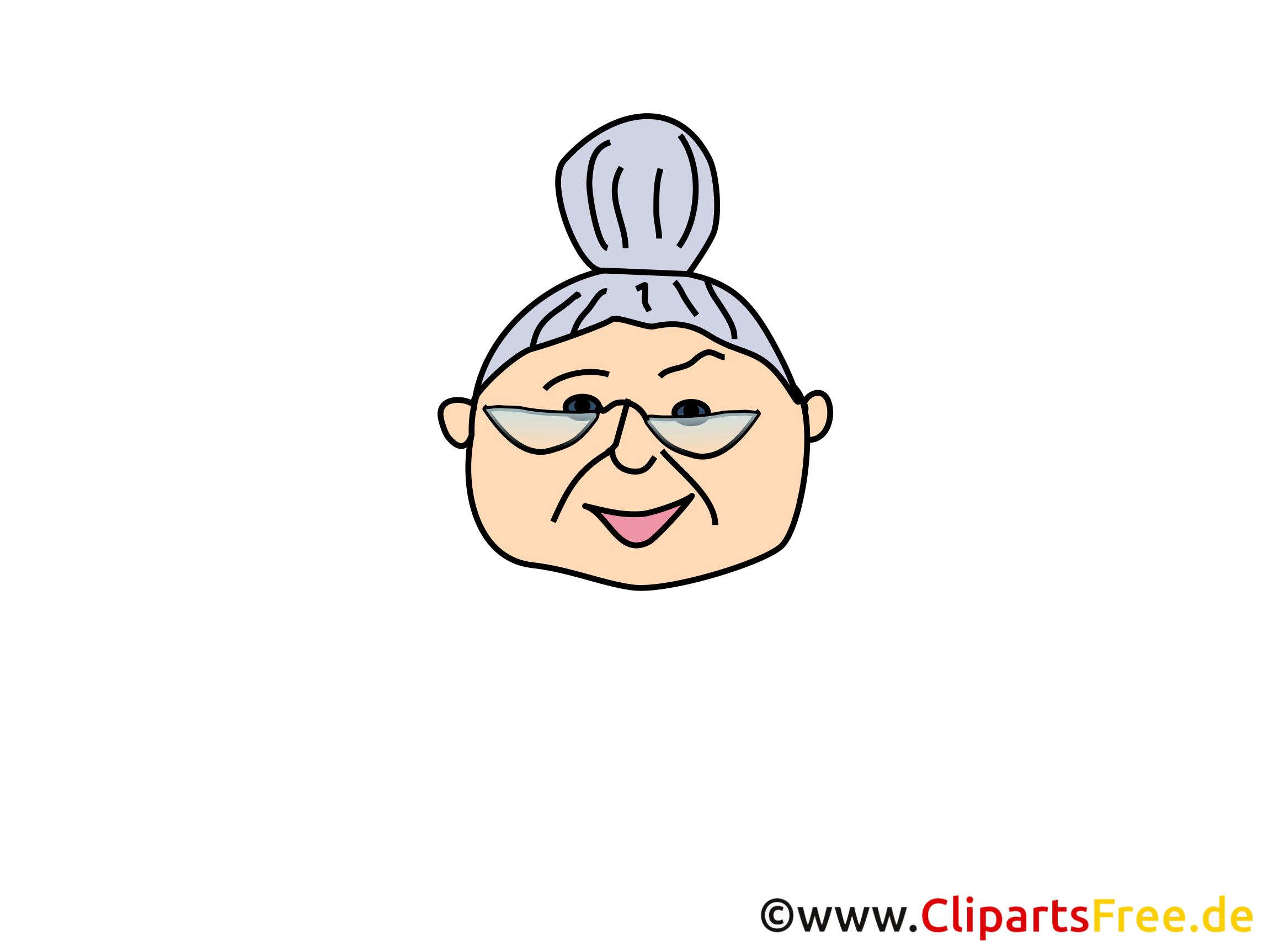 Grossmutter Clipart Bild Cartoon Comic Illustration Gratis