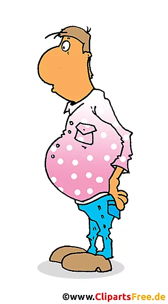 Mann in Jenas und rosa Hemd Clipart, Illustration, Bild
