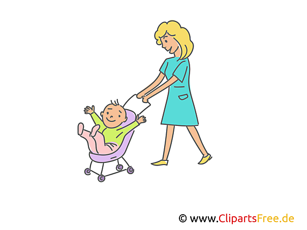 Mother With Baby In Baby Carriage Clipart Illustrtion Image Mein kinderwagen war aus jenen ruten geflochten, die zwei jahre später über meinen hintern flitzten. baby carriage clipart illustrtion image