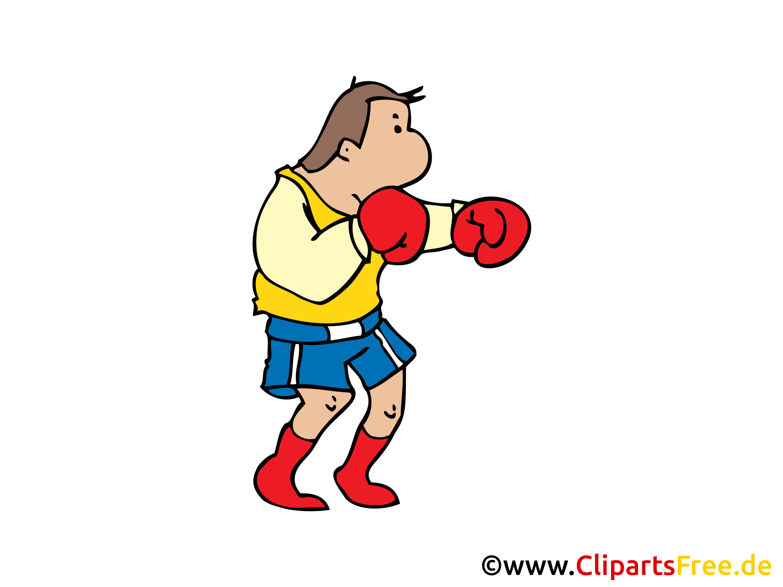 Training Boxen Clipart, Bild, Cartoon, Illustration Training Boxen Clipart, Bild, Cartoon, Illustration