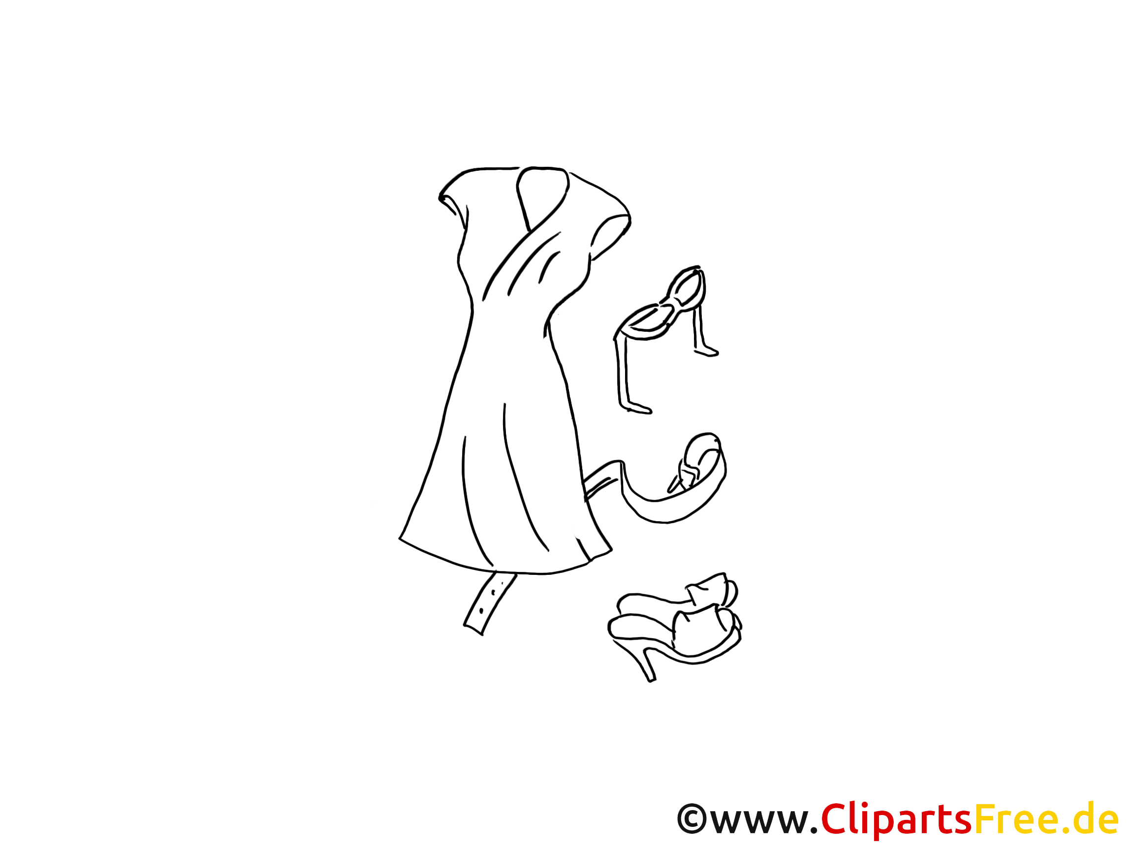 Italienische Mode Damen Clipart Bild Illustration Grafik Image Kostenlos