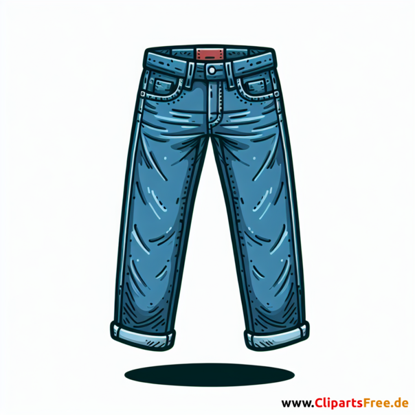 Jeans Clip Art - Bilder zum Thema Mode