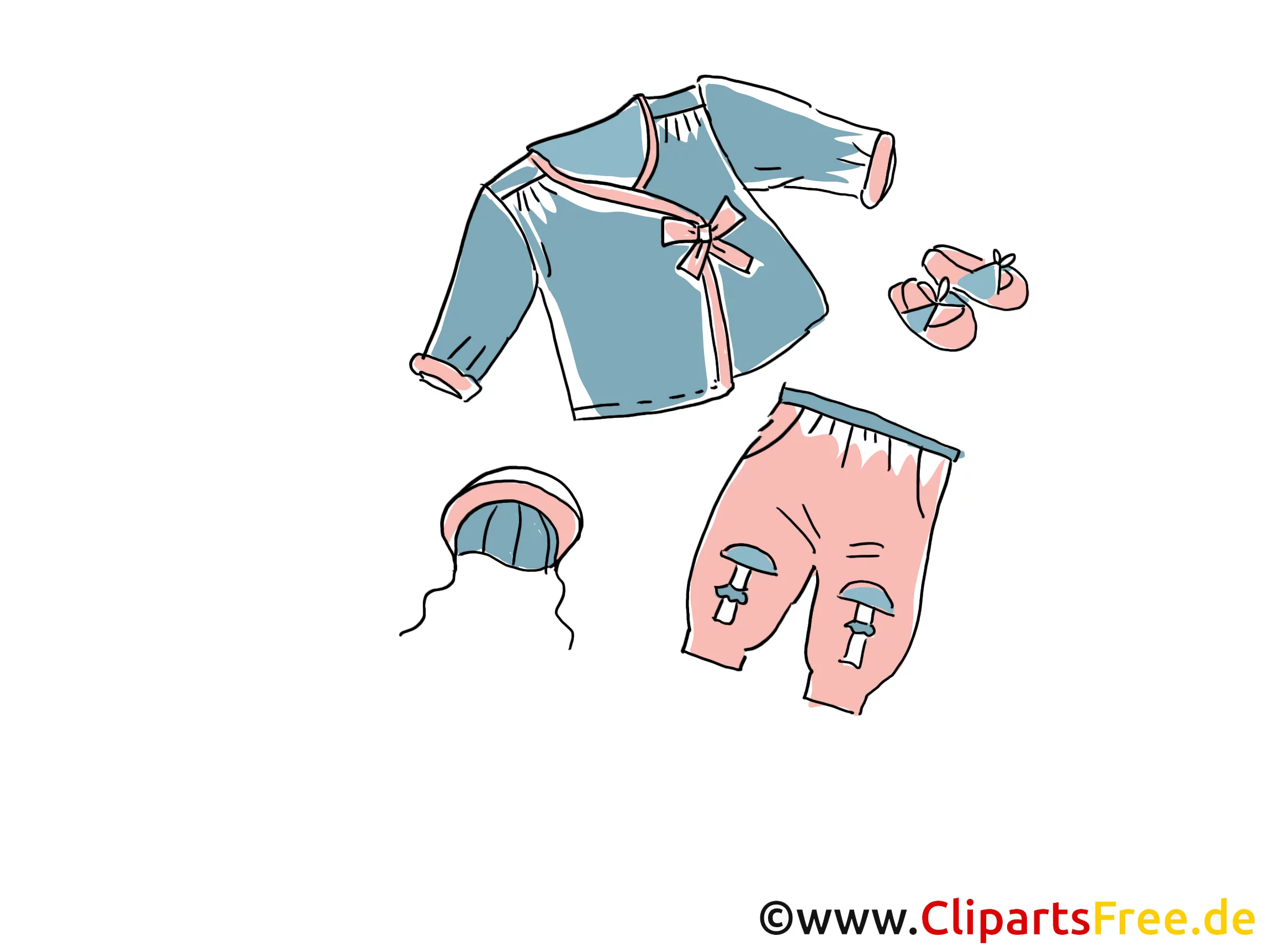 Kinder Mode Clipart, Bild, Illustration, Grafik,  Image kostenlos