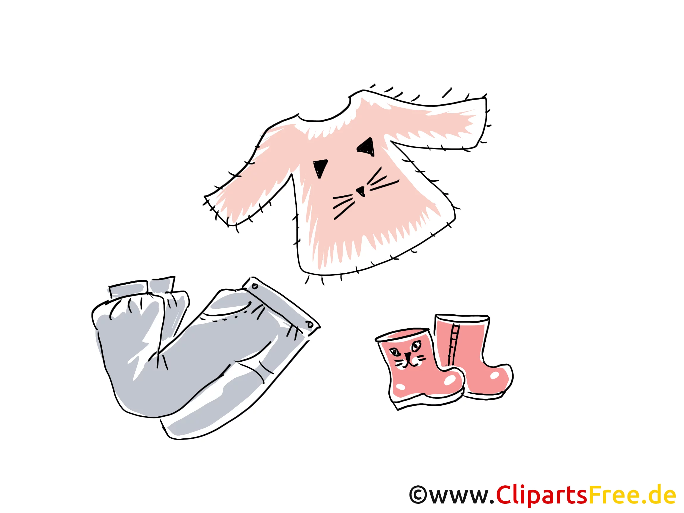 Mädchen Mode Clipart, Bild, Illustration, Grafik,  Image kostenlos
