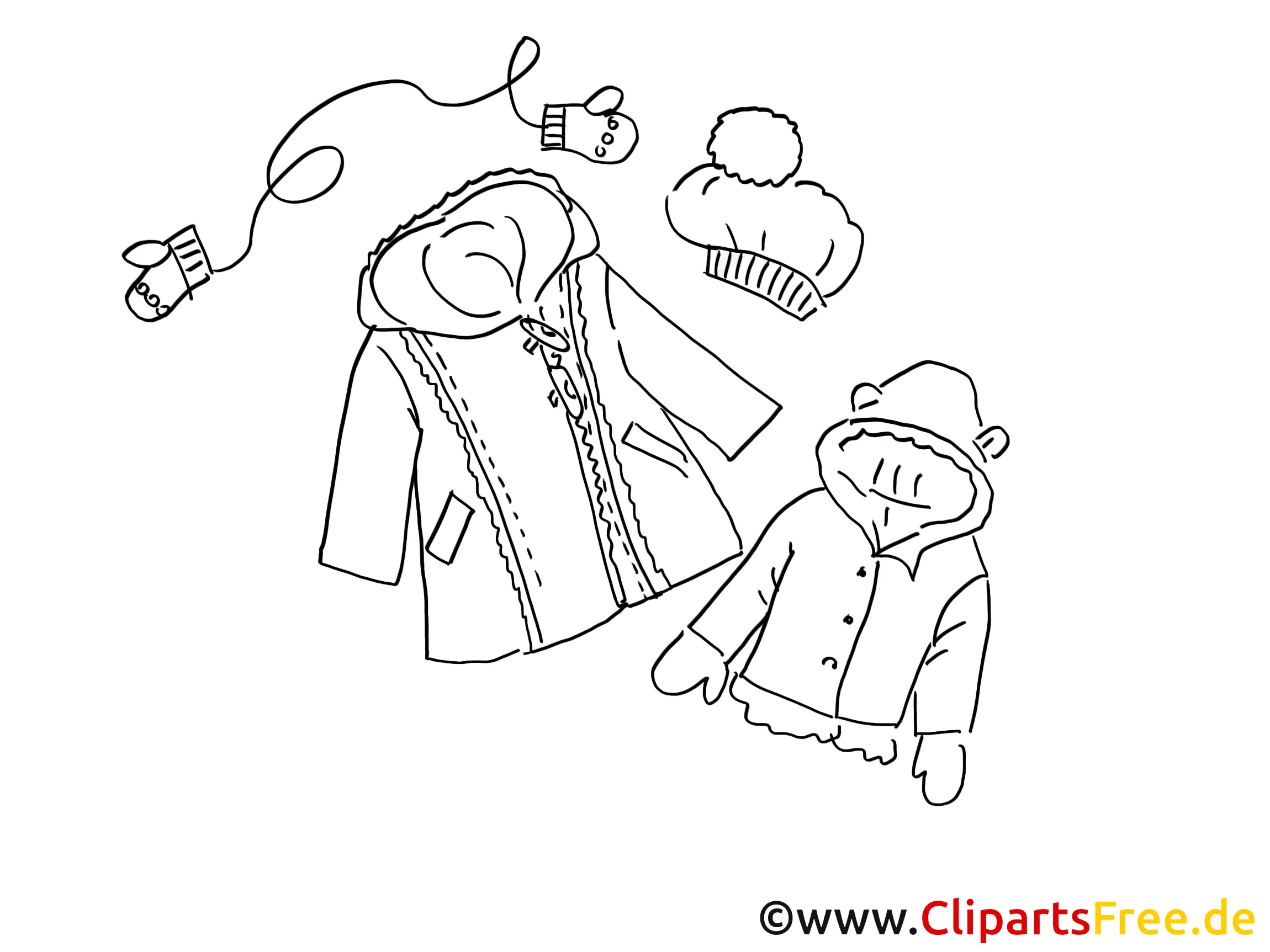 Outdoorbekleidung Clipart, Bild, Illustration, Grafik,  Image kostenlos