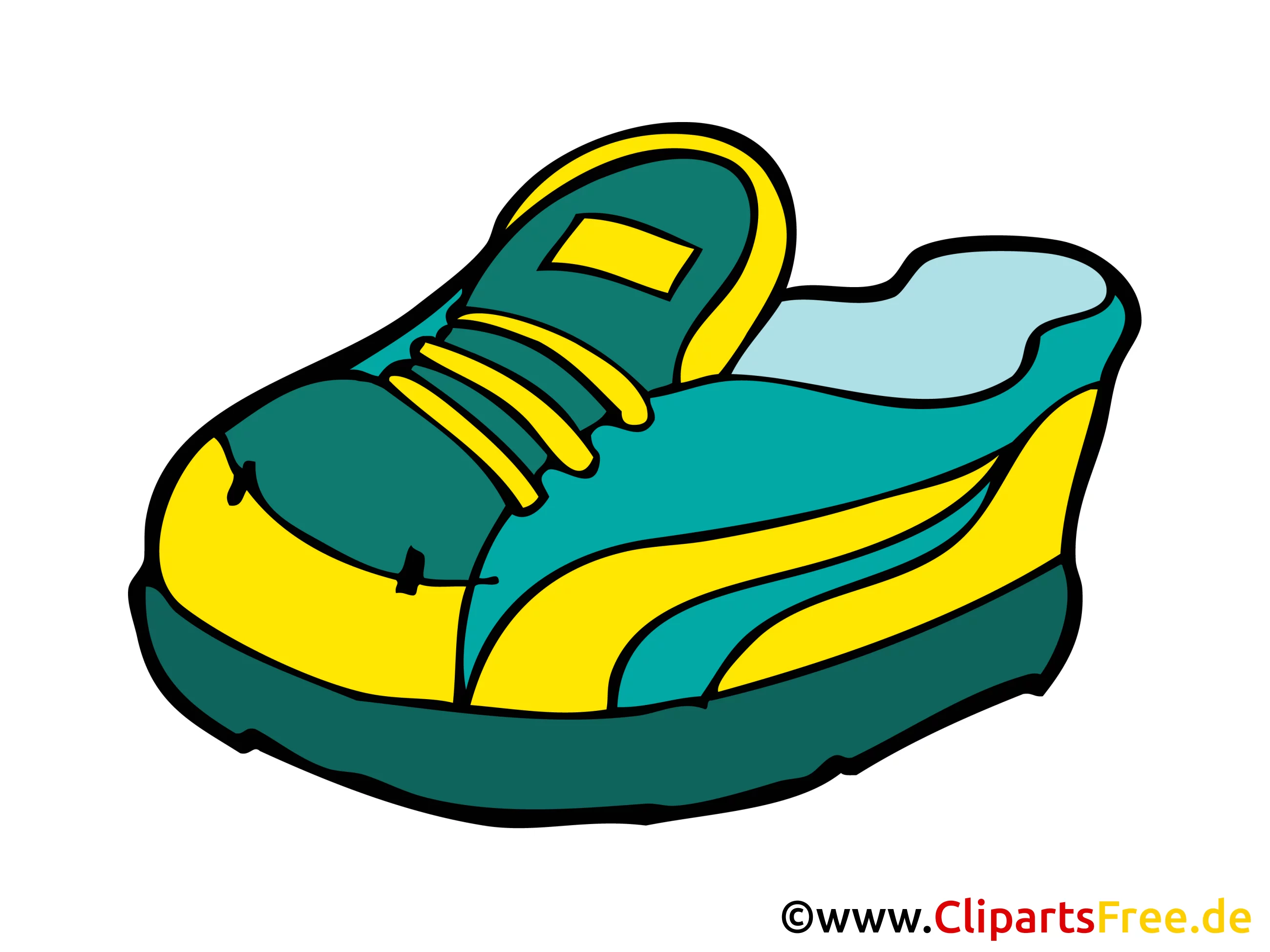 Sportschuhe Bild, Clipart, Zeichnung, Illustration, Comic gratis