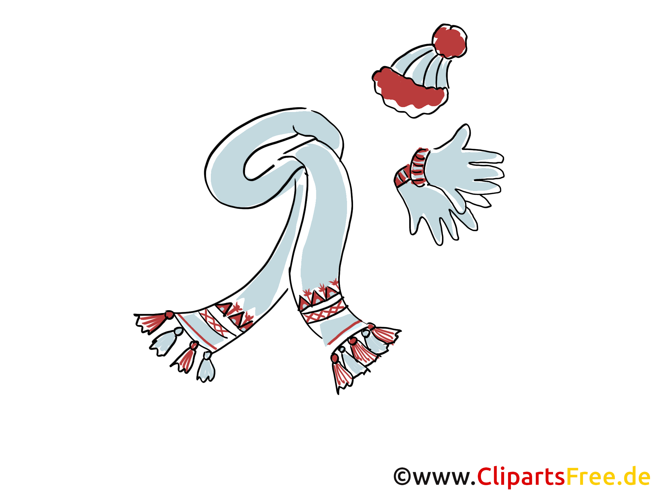 Wintermütze und Schal Damen Clipart, Bild, Grafik gratis Wintermütze und Schal Damen Clipart, Bild, Grafik gratis