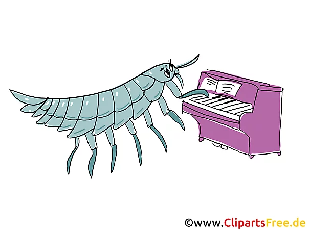 Klavier spielen Comic, Cartoon, Clipart, Bild, Zeichnung, Illustration gratis