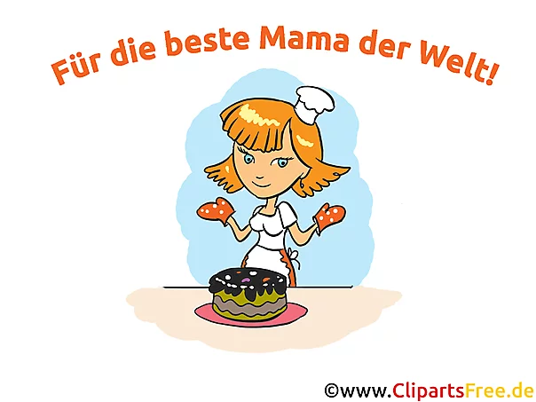 Cartoon zum Muttertag Glückwunschkarte