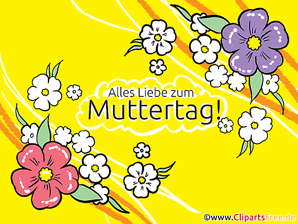 Karte zum Muttertag - Alles Liebe zum Muttertag Karte zum Muttertag - Alles Liebe zum Muttertag