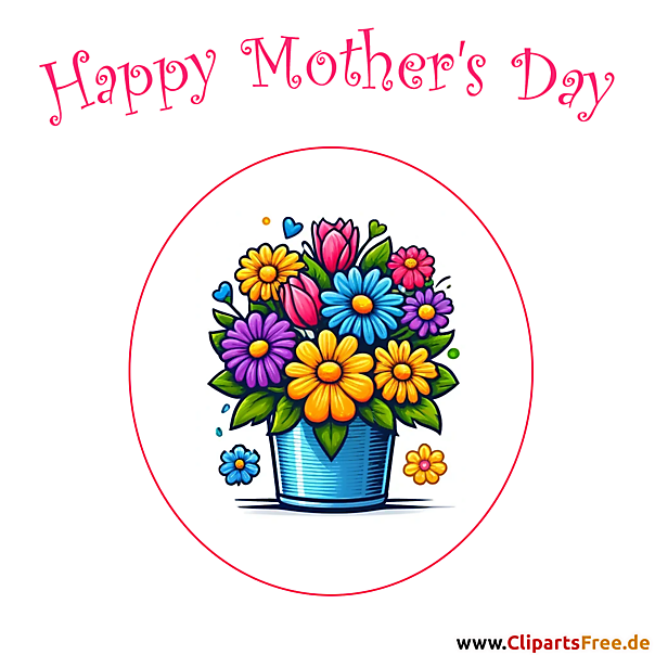 Karte zum Muttertag zum Drucken