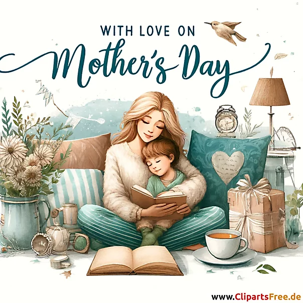 Liebe zwischen Mutter und Sohn Bild zum Muttertag