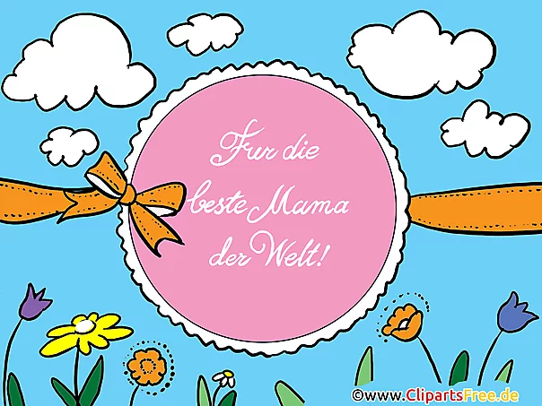 Mutter Tag Glückwunschkarten, Bilder, Cliparts