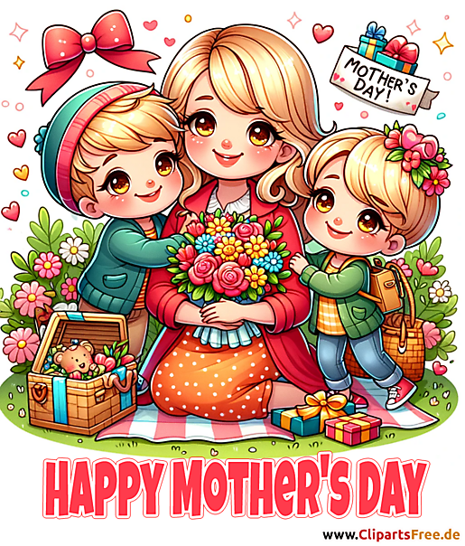 Muttertagwunsch schöne Glückwunschkarte zum Muttertag