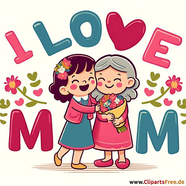 Nette Grusskarte zum Muttertag