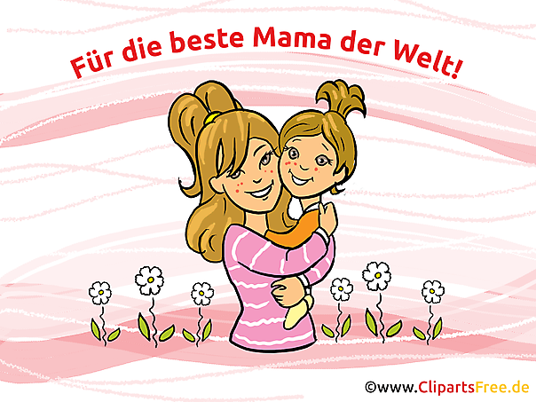 Postkarte zum Muttertag zum Drucken Postkarte zum Muttertag zum Drucken