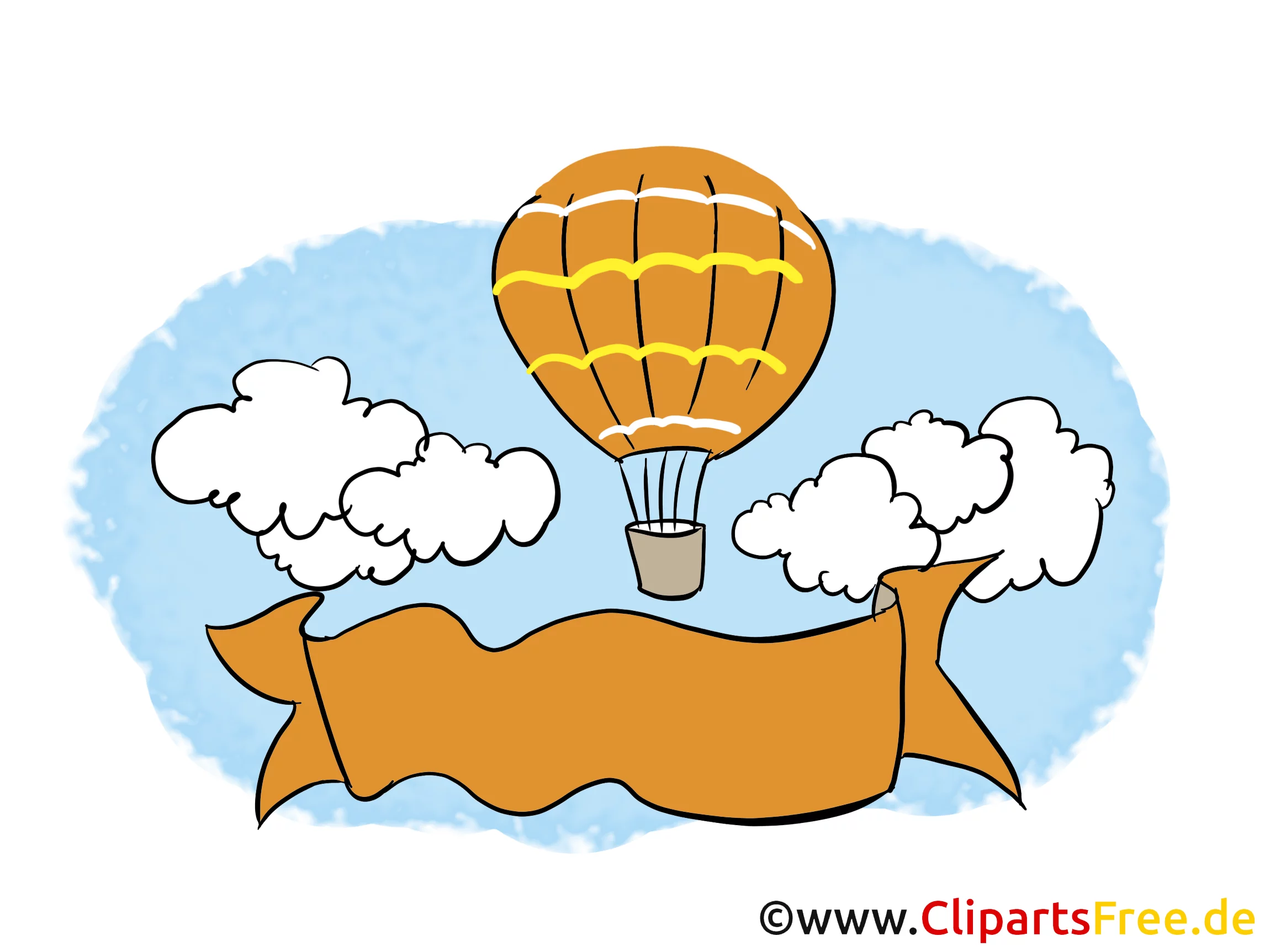 Banner zur Beschriftung Clipart, Bild, Grafik