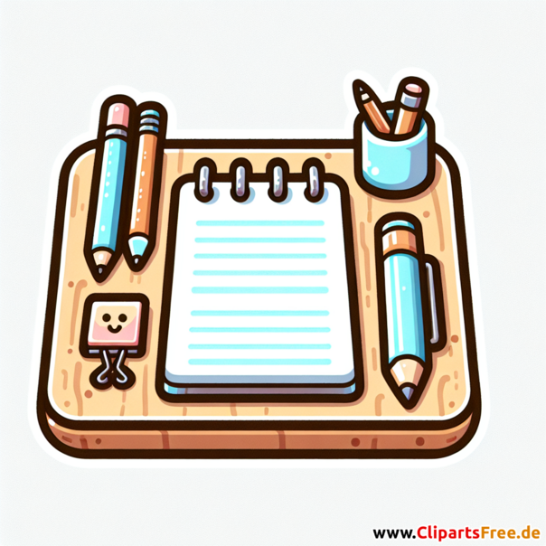 Arbeitsplatz Clipart - Bilder zum Thema Bürobedarf
