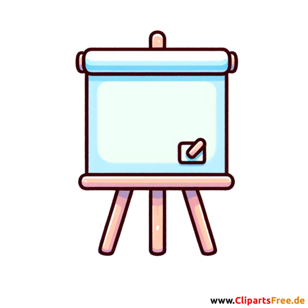 Flipchart Clipart - Bilder zum Thema Bürobedarf