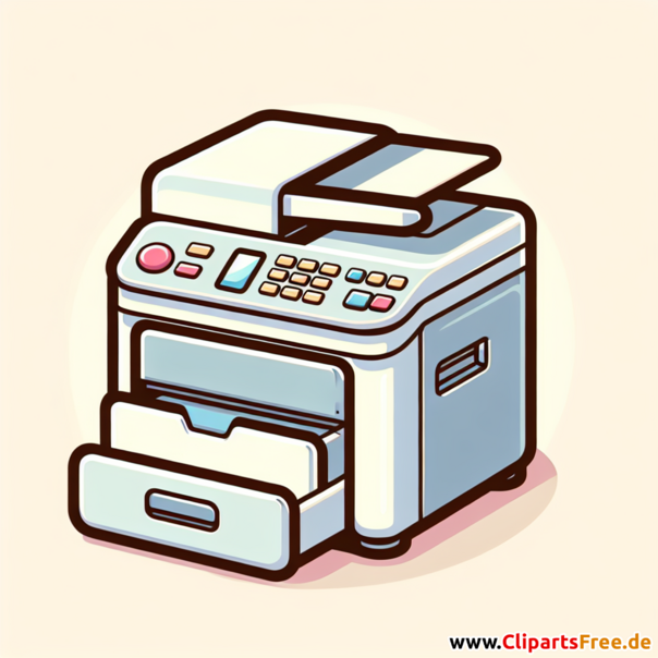 Kopierer Clipart - Bilder zum Thema Bürobedarf
