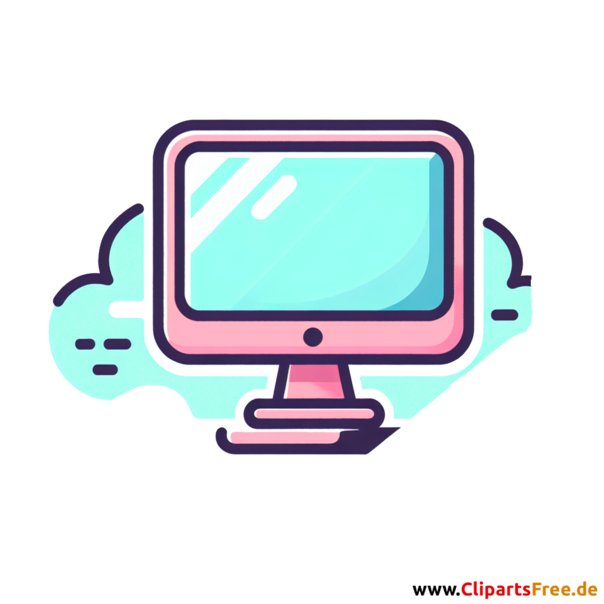 Monitor Clipart - Bilder zum Thema Bürobedarf