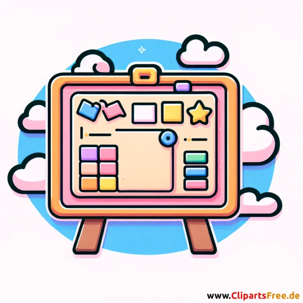 Pinnwand Clipart - Bilder zum Thema Bürobedarf