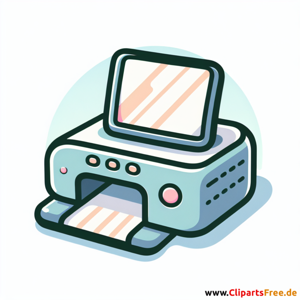 Scanner Clipart - Bilder zum Thema Bürobedarf