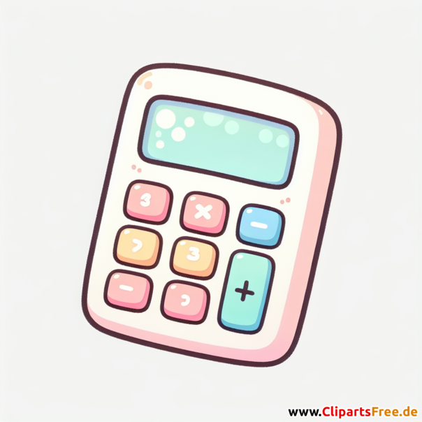 Taschenrechner Clipart - Bilder zum Thema Bürobedarf