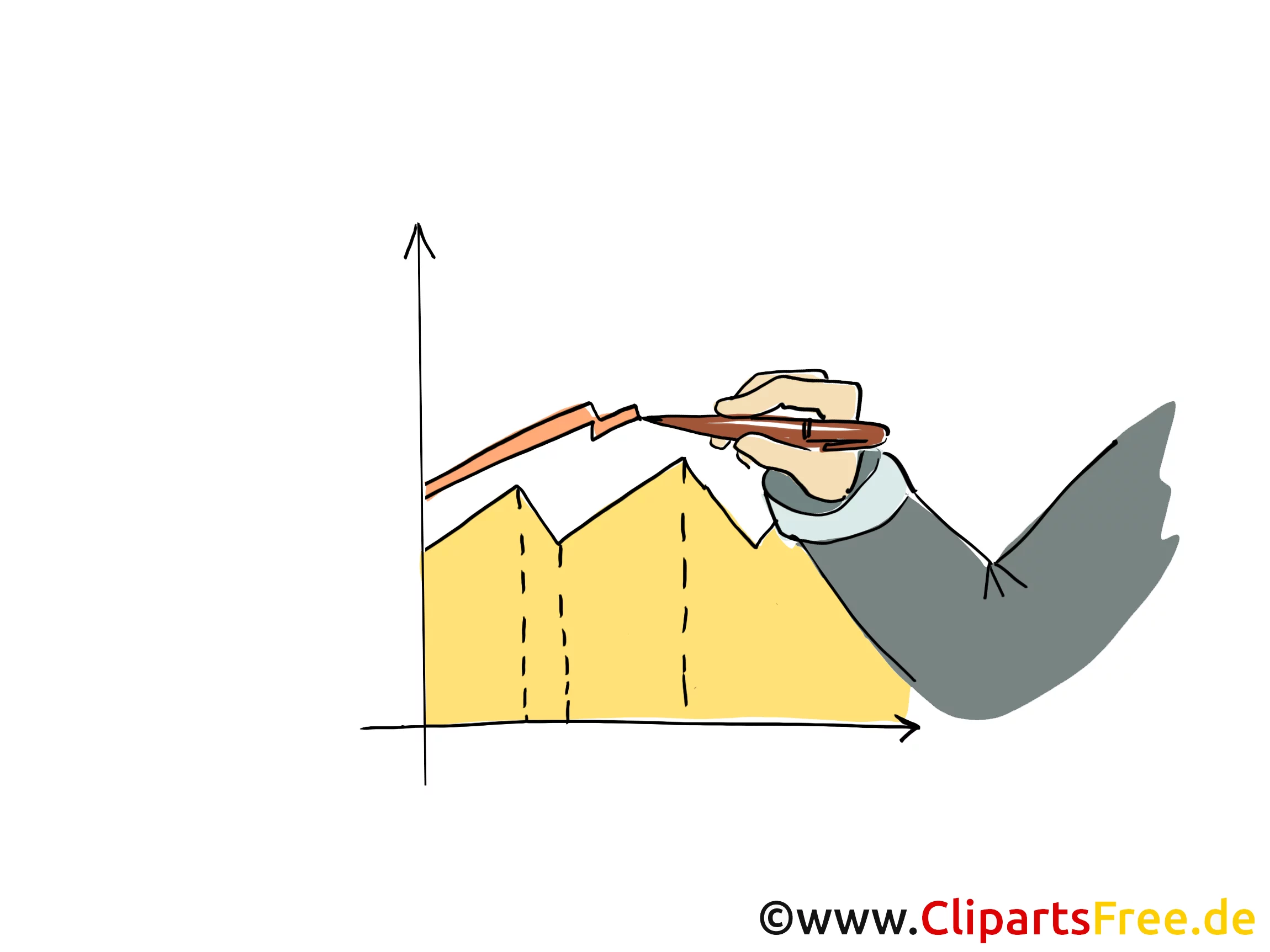 Entwicklung von Verkäufen Grafik Clipart, Bild