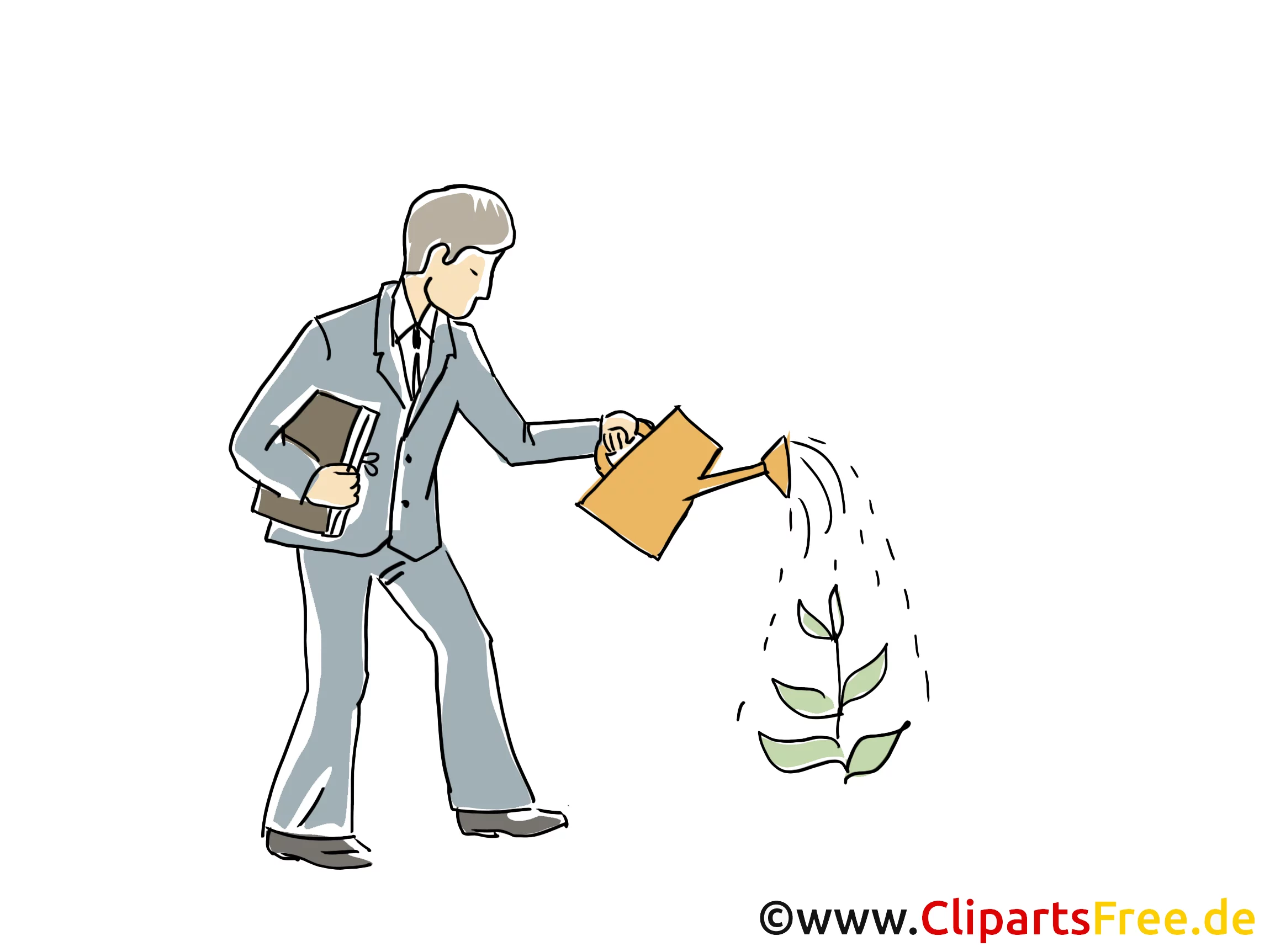 Geld wachsen lassen Clipart, Grafik, Bild, Cartoon