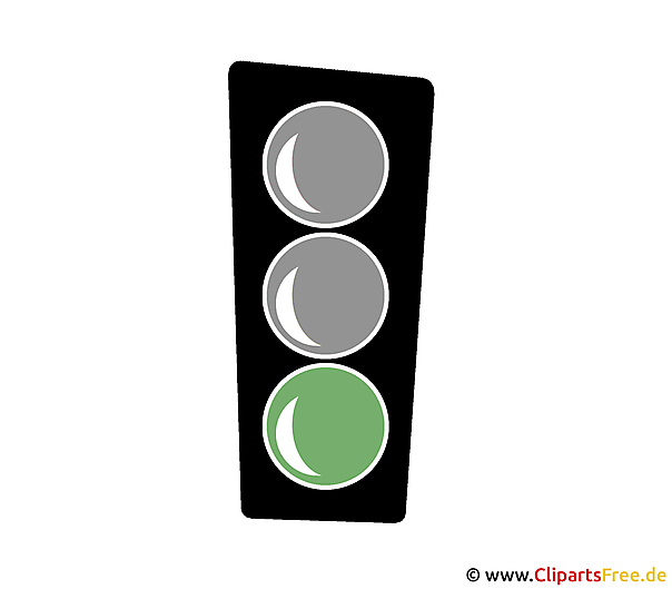 Clipart zielone światło ruchu Clipart zielone światło ruchu