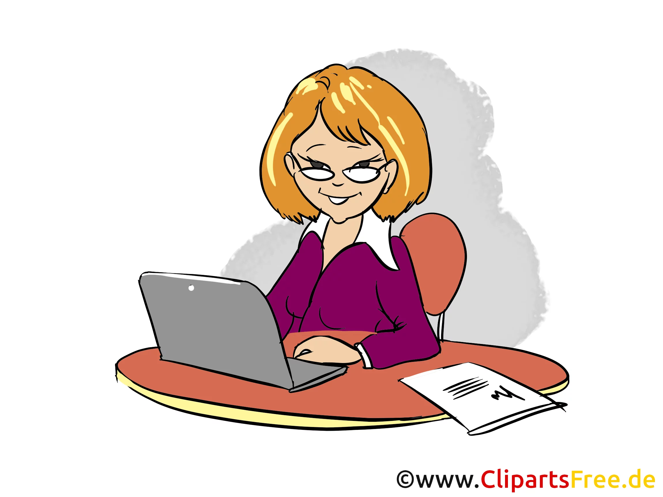 TV Moderator Clipart, Bild, Cartoon, Illustration