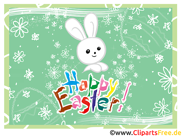 Osterkarte mit Osterhase online versenden