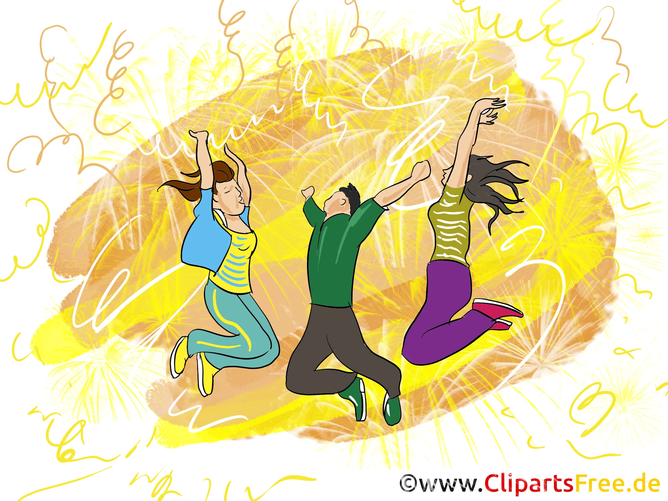 Geburtstagsparty Clipart, Bild, Grafik, Illustration