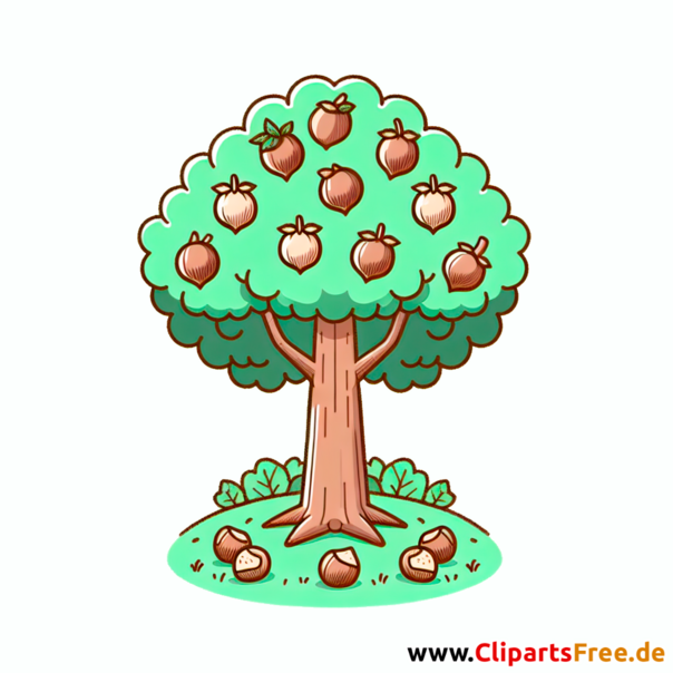 Haselnussbaum Clipart - Bilder zum Thema Bäume
