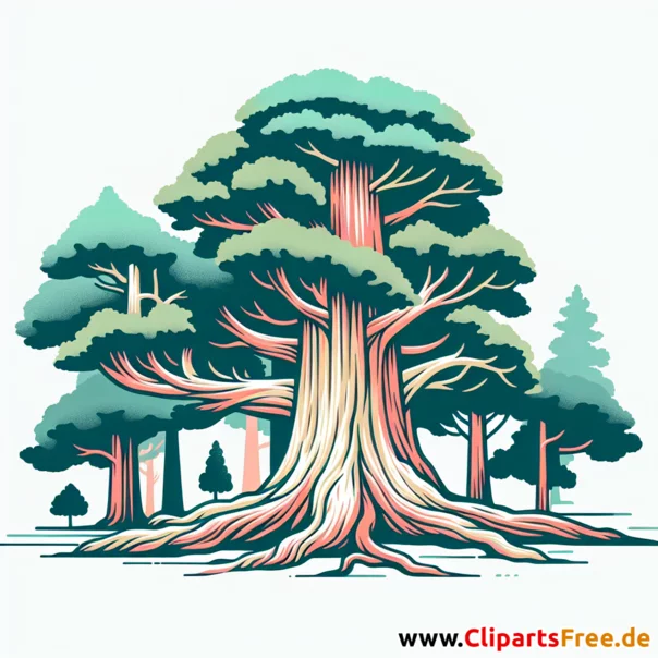 Mammutbaum Clipart - Bilder zum Thema Bäume