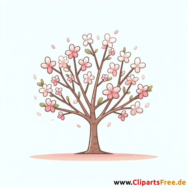 Mandelbaum Clipart - Bilder zum Thema Bäume