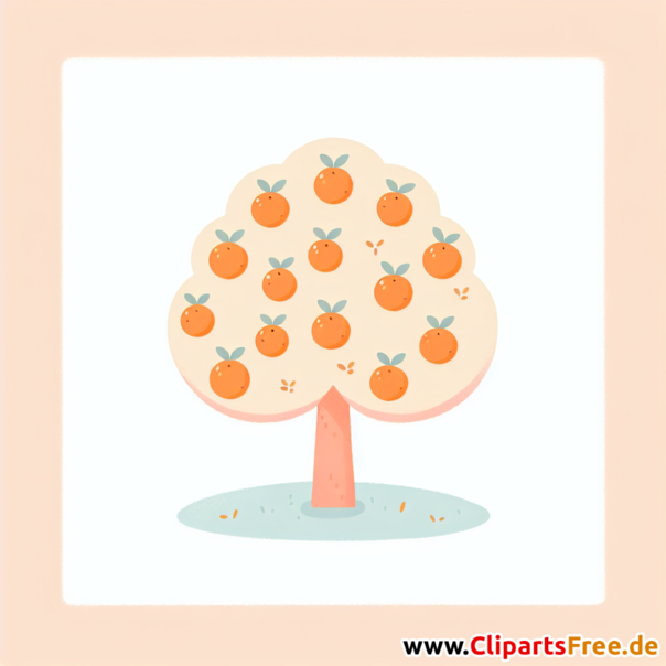 Orangenbaum Clipart - Bilder zum Thema Bäume