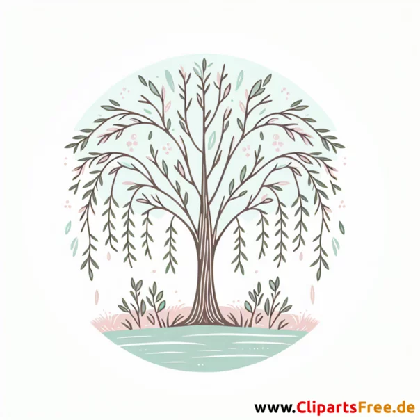 Weide Clipart - Bilder zum Thema Bäume