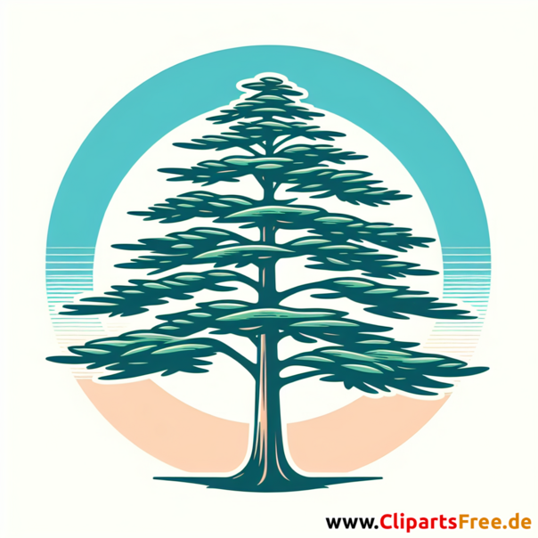 Zeder Clipart - Bilder zum Thema Bäume