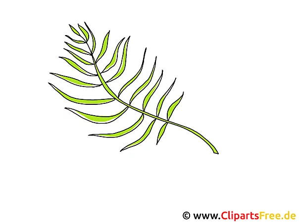 Palmzweig Clipart zum Palmsonntag